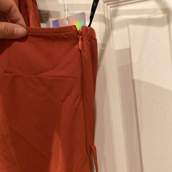 *New* One-Shoulder Dress in Rust from Misguided, size 8 - Picture 11 of 14